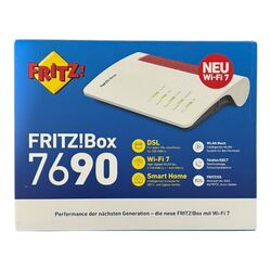 AVM FRITZ!Box 7690 mit Wi-Fi 7 VDSL WLAN Mesh Router 7200MBit/s NEUES MODELL