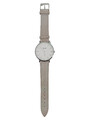 CLUSE Damenuhr Armbanduhr Grau/Silber Leder Edelstahl Minimalistisch