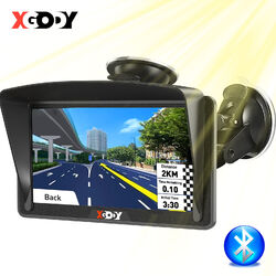XGODY 7 Zoll GPS Navi Navigation für Auto LKW PKW Navigationsgerät Bluetooth FM