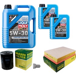 MANN Inspektionspaket 7 L LIQUI MOLY Longtime High Tech 5W-30 für Ford Seat
