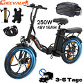 C16 Elektrofahrrad Klapprad 20Zoll 768Wh E Bike Shimano 7G Pedelec e Citybike