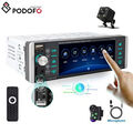 Autoradio 1DIN Bluetooth mit AI Voice AM FM RDS 5.1" Bildschirm USB AUX + Kamera