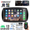 Autoradio DAB+ 64G Android 13 Carplay GPS Navi +KAM Für Smart Forfour Fortwo 453