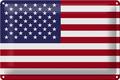 Blechschild Flagge Vereinigte Staaten 30x20cm United States Deko Schild tin sign
