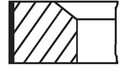 MAHLE Kolbenringsatz 001 RS 00111 0N2 für JEEP MERCEDES-BENZ