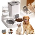 Futterautomat Wasserspender Katzen Futterstation Hunde Wasser& Futterspender