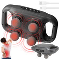 6 Modi Electric Massage Gun Massagepistole Massager Muscle Massagegerät 4 Köpfe