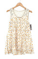 ITALY Damen Bluse Blusentop Longtop Tunika Blumen beige 40 42 44 46 NEU IT63