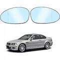 2X Spiegelglas für BMW 1er E81 E87 3er E90 E91 E46 M3 Links+Rechts Spiegelgläser