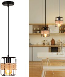 ZMH Pendelleuchte Vintage E27 Hängelampe Retro Esstischlampe Wohnzimmerlampe⭐⭐⭐⭐⭐✔️Lager in Deutschland✔️Garantie: 2 Jahre✔️