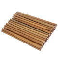 30 Stck. Echt Bambus Stroh Wiederverwendbare Hohlstäbe Rohr Nachhaltiges Holzprojekt
