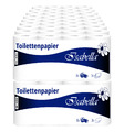 144 Rollen Toilettenpapier Klopapier 3 lagig 250 Blatt/Rolle weiß, extra weich