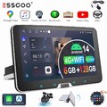 Carplay 6+128GB 8-Kern Android 14 Autoradio 1 DIN 360° Drehbar Bildschirm 4G KAM