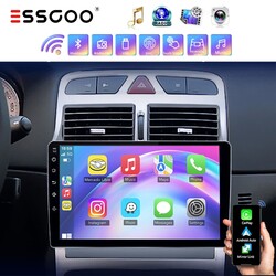 Autoradio Carplay Android13 GPS NAVI BT WIFI RDS 2+64G Für Peugeot 307 2007-2013