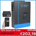 EDECOA Hybrid Wechselrichter 24V 3000W MPPT 80A PV 55-450V Android iOS APP WiFi