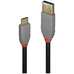 LINDY USB-Kabel USB 3.2 Gen2 (USB 3.1 Gen2) USB-C® Stecker, USB-A Stecker 1.5...