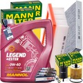 MANN INSPEKTIONSPAKET+1x4L MANNOL 0W40 MOTORÖL passend für SMART FORTWO FORFOUR