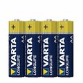 12 x Varta Longlife 4106 AA Mignon LR6 Alkaline 1,5V Batterie 3 x 4er Folie