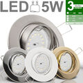 LED Einbau Strahler SET dimmbar Stufen Decken Spot 230V Leuchten 5W SD GU10 DEC