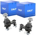 2X SKF TRAGGELENK UNTEN VORNE BEIDSEITIG passend für HONDA CIVIC LINKS+RECHTS