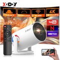 2025 NEW Beamer Projektor 4K UHD WiFi Bluetooth Android TV Heimkino Mini Tragbar