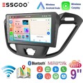 Autoradio 1+32G GPS NAVI SWC Carplay Für Ford Transit Custom 12-23 WIFI Android