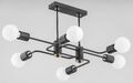 Antikes Gold Schwarz Modern Deckenlampe Deckenleuchte 6x60W/E27 IP20 SEBA 62185