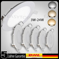 LED Panel Einbaustrahler Einbauleuchte Flach Rund Einbau Spot 230V Deckenleuchte