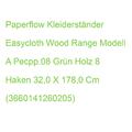 Paperflow Kleiderständer Easycloth Wood Range Modell A Pecpp.08 Grün Holz 8 Hake