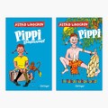 Astrid Lindgren Pippi Langstrumpf in 2 Bänden plus 1 exklusives Postkartenset