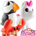 Adopt Me Mystery Pets *WÄHLEN SIE IHRE* Einhorn Papageientaucher Krabbe Fuchs Kardinal Mammut
