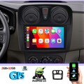 9" Android 14 Carplay Autoradio Für Lada Renault Dacia Logan 2 Sandero GPS Navi