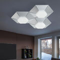 Deckenlampe dimmbar Deckenleuchte Küchenleuchte Designlampe Alu gebürstet LED