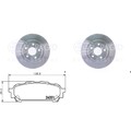 HELLA PAGID BREMSENSET 266mm HINTEN passend für Forester SG + Impreza GG 