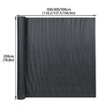 Anthrazit PVC Sichtschutz Windschutz Sichtschutzzaun Sichtschutzmatte Balkon Neu