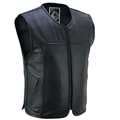 B:O:S Chopper Lederweste Kutte Rockerweste Biker Clubweste Motorrad Weste