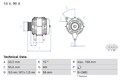 BOSCH 0 986 084 970 Generator für HYUNDAI,KIA