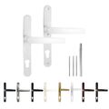 Türgriff Türdrücker Türklinke Drückergarnitur DHS 92mm Schild 28mm - Griff-Griff