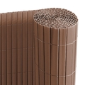 Sichtschutzmatte Zaunsichtschutz PVC 1,6 x 4 m braun Ribelli - B-Ware sehr gut
