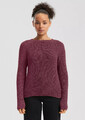 QS by s.Oliver 2170512 Pullover langarm Raglanärmeln Rollsaum Strickpullover rot