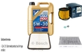 BOSCH Inspektionspaket 5 L Liqui Moly Longlife 3 5W-30 für Toyota Verso 1.8 1.6
