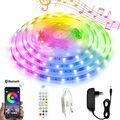 RGB LED Band 5m Streifen Bluetooth Smart Home APP Lichtleiste Farbwechsel Stripe