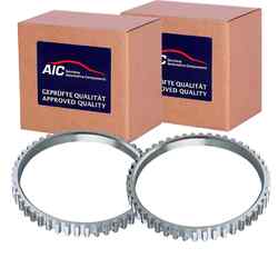 2X AIC ABS-SENSORRINGE HINTEN BEIDSEITIG PASSEND FÜR DACIA DUSTER LINKS+RECHTS