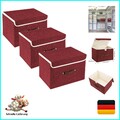 Faltbare Aufbewahrungsbox mit Deckel, Stoff, Waschbare, Kisten Aufbewahrung m...