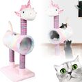 Kratzbaum Einhorn stabil Katzenbaum 85cm Höhle Katzen Möbel Spielbaum klein