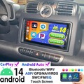 Android 15 Für Smart Fortwo 451 2005-2010 Autoradio Apple Carplay GPS Navi RDS