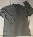 Herren Poloshirt Langarm Polohemd L/XL Shirt OLIV-farbenLangarmshirt Longsleeve