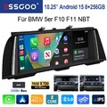 DAB+ 10.25" 8+256G Für BMW 5er F10 F11 NBT CarPlay Android 15 Autoradio GPS WiFi