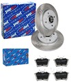 JAPKO BREMSSCHEIBEN 268mm + BELÄGE HINTEN passend für PEUGEOT 308 SW/Kombi