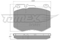 TOMEX Brakes Bremsbelagsatz, Scheibenbremse TX 18-52 für MERCEDES-BENZ